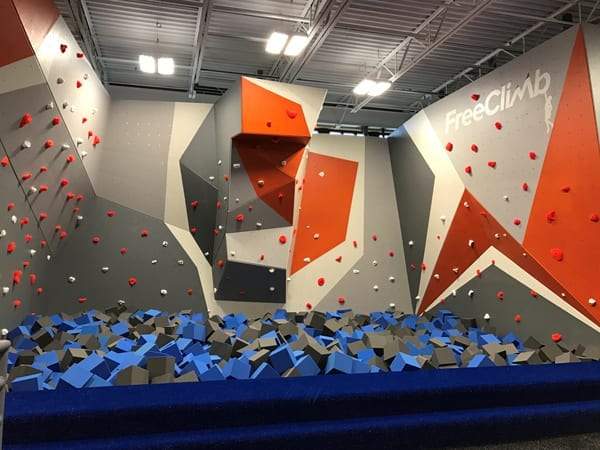 Sky Zone Ashville adds an Eldo climbing wall