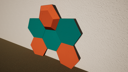3D Hex Climbing Panel